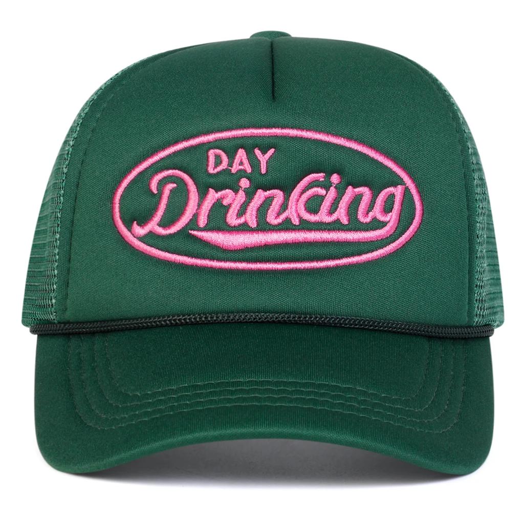 Women Day Drinking Letter Print Embroidery Baseball Net Caps Outdoor Use Adjustable Spring And Summer Casual Sunscreen Hat For Men And