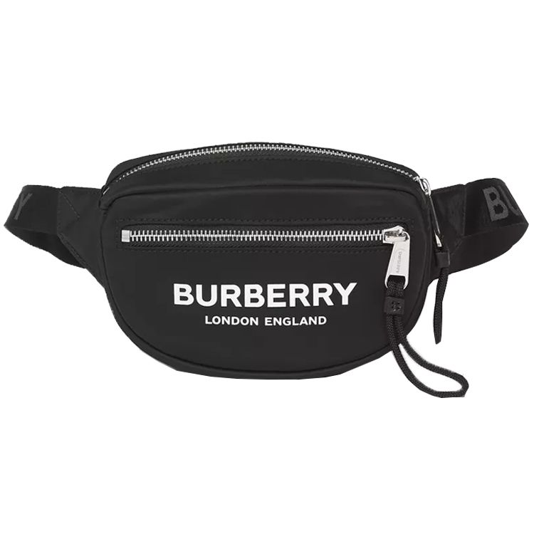 

Burberry Letter Logo Print Polyurethane Camera Bag Crossbody Chest Bag Waist Bag Small Men bags Black 80210911 Basic Set (Bag+Dust Bag)