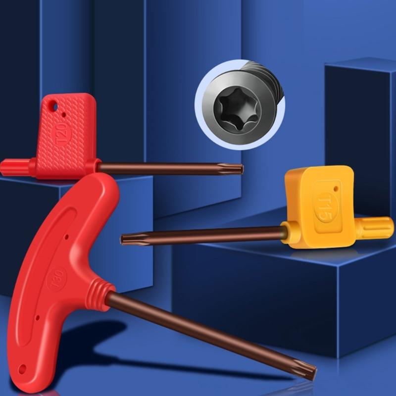 Schraubenschlüssel Torx-Schlüssel Werkzeug Maschinenschraube T-Griff Schraubenschlüssel Sicherheitsschraubendreher Schraubenschlüssel Mechanisches Reparaturwerkzeug
