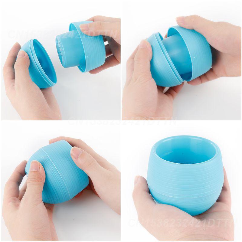 1/2/3PCS Plastic Flowerpot Small Green Plant Flowerpot Plant Desktop Potted Solid Color Mud Holder 2025 Succulent Plant Pot