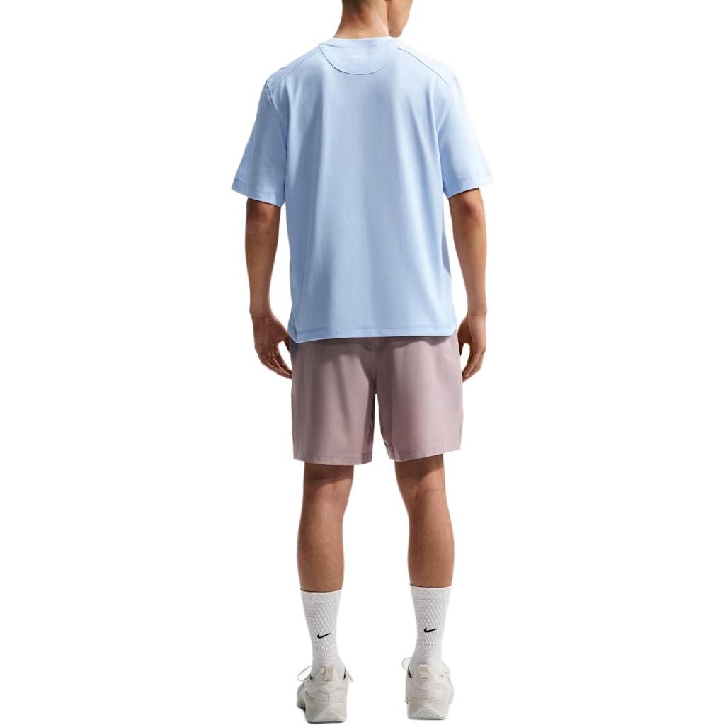 Nike Primary Quick Dry T Shirts Men's Hydrogen Blue/Light Armory Blue Crew Neck IF2811-407