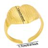 Echtvergoldeter Offener Verstellbarer Ring Echter Stein Edelstahlringe Für Damen Herren Zubehör Geometrischer Schmuck Ringe Geschenk