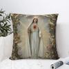 Virgin Mary Heart Of Mary Pillowcase Soft Polyester Cushion Cover Decoration Throw Pillow Case Cover Home Square X
