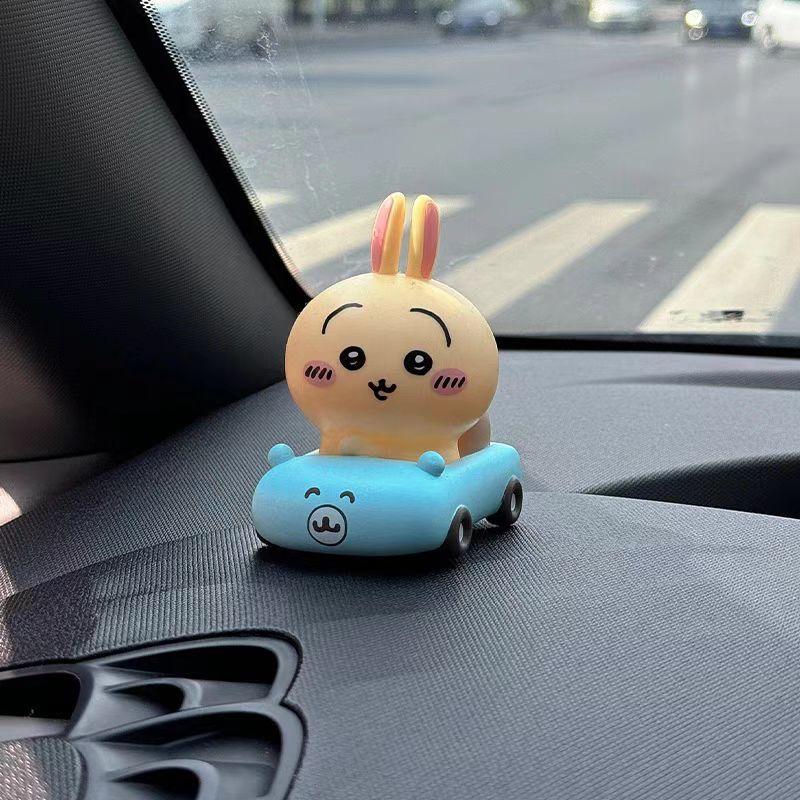 Kawaii Car Console Doll Ornaments Decorative Toys Chiikawa Cute Car Decoration Hachiware Usagi Car Decoration Accessories Gifts