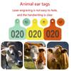 Efficient Livestock Ear Label 001-100 Ear Tagging Pliers Clip Ear Label Number Set