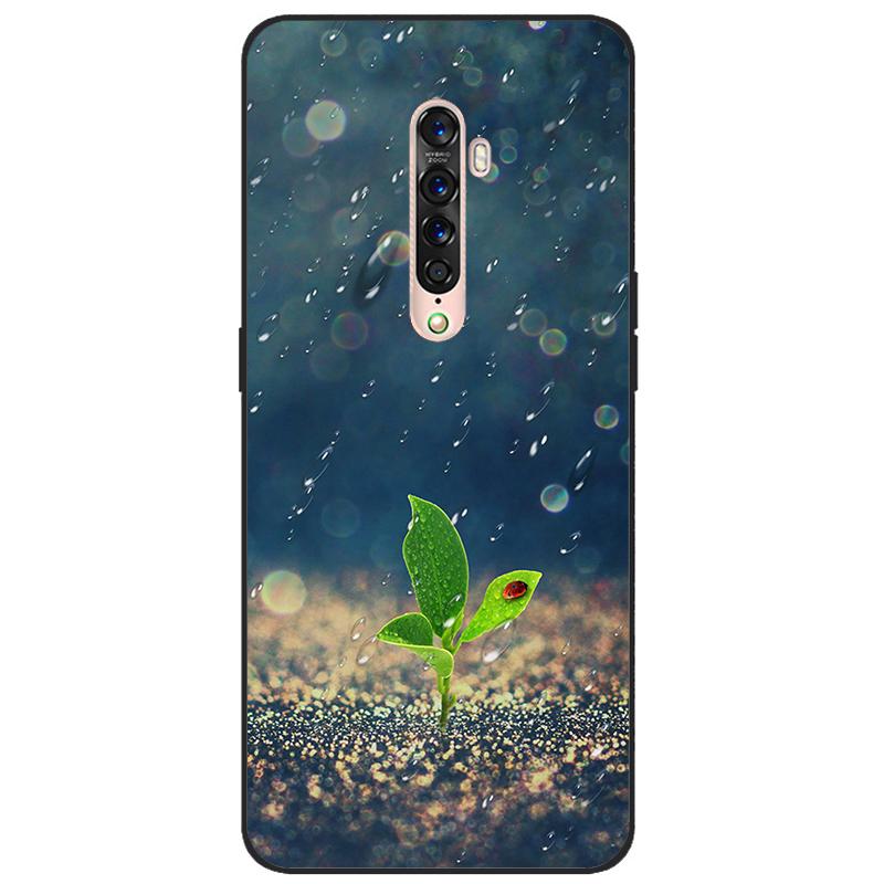 Für OPPO Reno 2 Hülle Weiches TPU-Silikon Cartoon Rückseite Handyhüllen TPU Schwarzer Stoßfänger für Hülle PCKM70, PCKT00, PCKM00, CPH1907