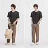 Semir Men's Waffle Knit Color Block Faux Layer Short Sleeve T-Shirt
