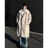 High Street Style Woolen Coat for Men and Women - Loose Mid-Length Korean Over-the-Knee Trench for Autumn/Winter