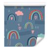 Clouds and Rainbows Wallpaper In Scandinavian Style for Living Room and Bedroom 50x1000