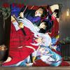 Inuyasha 2D Flat Pattern Flannel Blanket High Quality All Seasons Warmth and Comfort Perfect for Christmas Gifts.DMT0925447