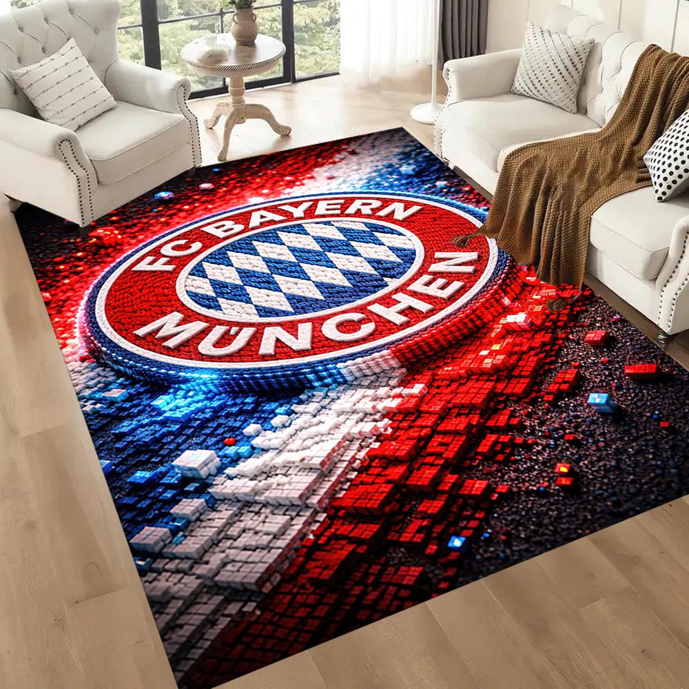 FC Bayern München Fans Quadratische Teppiche sind eine großartige Wahl für Wohnzimmer, Schlafzimmer, Heimdekoration und als Geschenke.