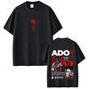 Ado 2026 World Tour Hibana Tees Mens Women Clothing Fashion Harajuku Tshirt Cotton Casual Oversized Short Sleeve Tshirts
