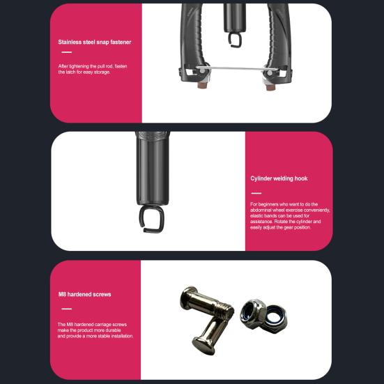 Twister Armtrainer Verstellbar 22-440lbs Hydraulische Kraft Heim Brustexpander Schultermuskeltraining Fitnessgerät für Oberkörperkraft