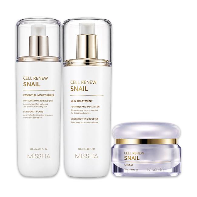 MISSHA Cellinew Snail Essential Moisturizer 130ml, Treatment 130ml, Cream 50ml, Sleeping Mask 110ml  (16 Options)
