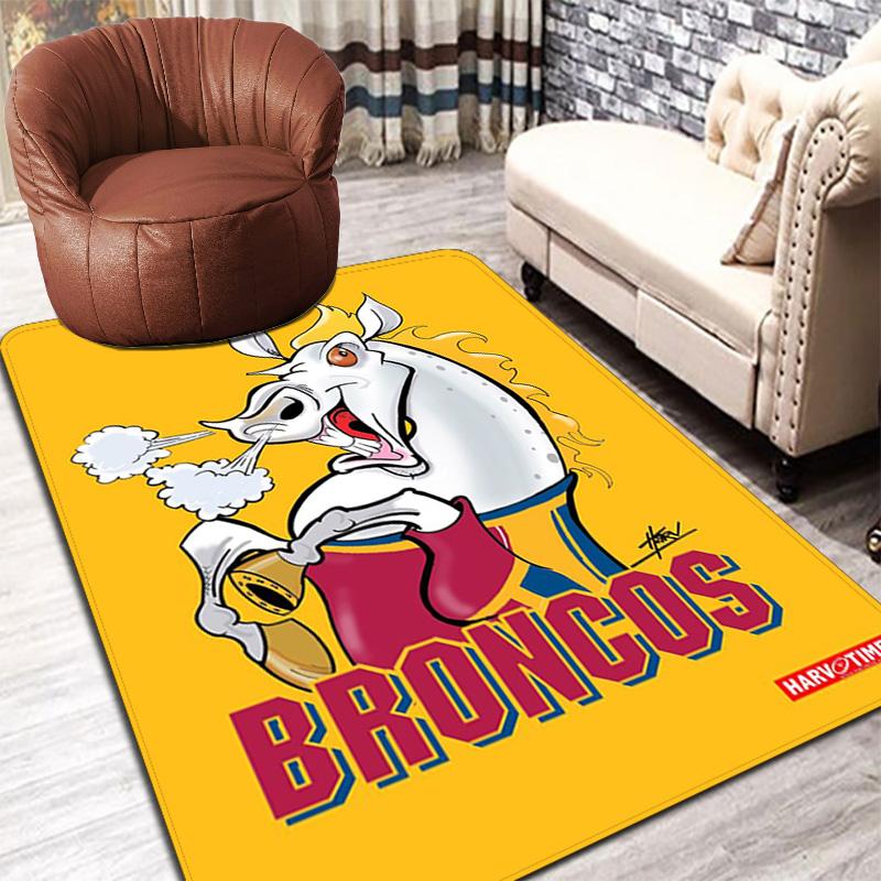 Broncos Pride Rug Floor Mat for Living Room or Bedroom Soft and Comfortable Carpet a Gift for Birthday and Holiday.PFF260912040