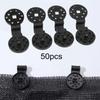 50x Sunshade Clips Practical for Shade Net Patio Mesh Tarp Anti Bird Netting Black