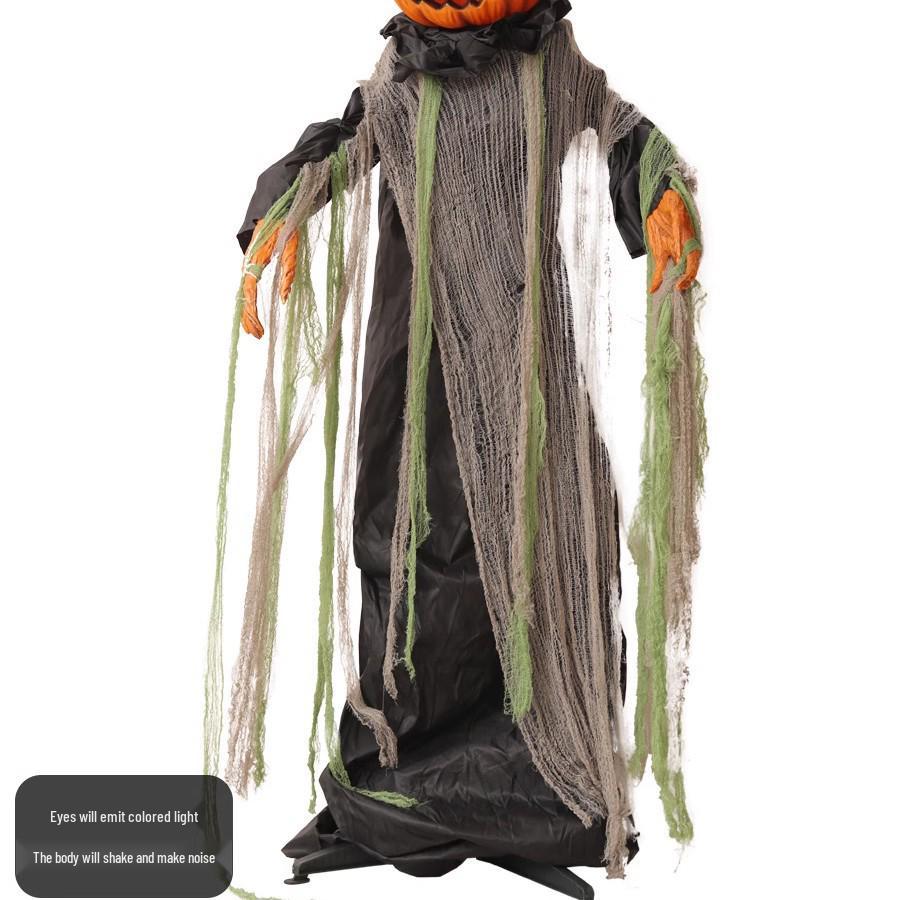 Luminous Large Halloween Pumpkin Lantern: Outdoor Decoration & Shopping Mall Display Props