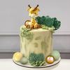Giraffe Cake Topper Balls Cake Decorations Clay Animal CakeDecoration for WildAnimals Themed Birthday Baby Shower Party Supplies