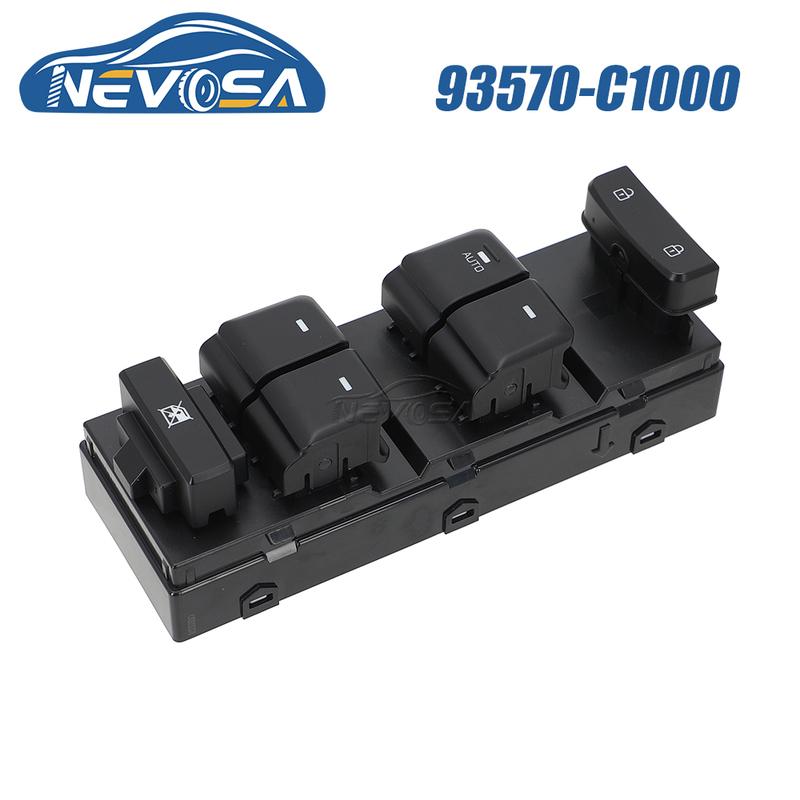 NEVOSA 93570-C1000 93570-C1010 1 / 2 AUTO Front Left Power Window Switch Master Button For Hyundai Sonata 2015 2016 2017 18