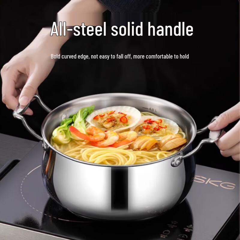 24CM Thickened Stainless Steel Universal Soup Pot