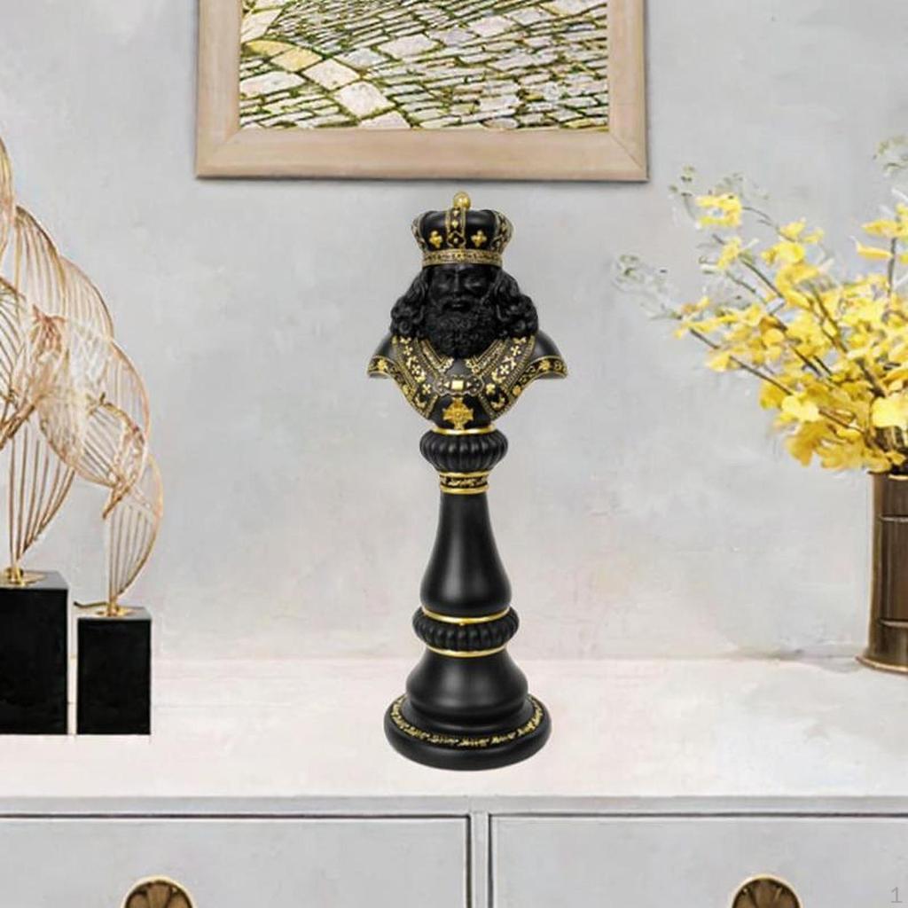 Statua Piony Szachowe Żywica Figurka Rzemiosło Artystyczne Ozdoba Szachowa Blat na Biurko