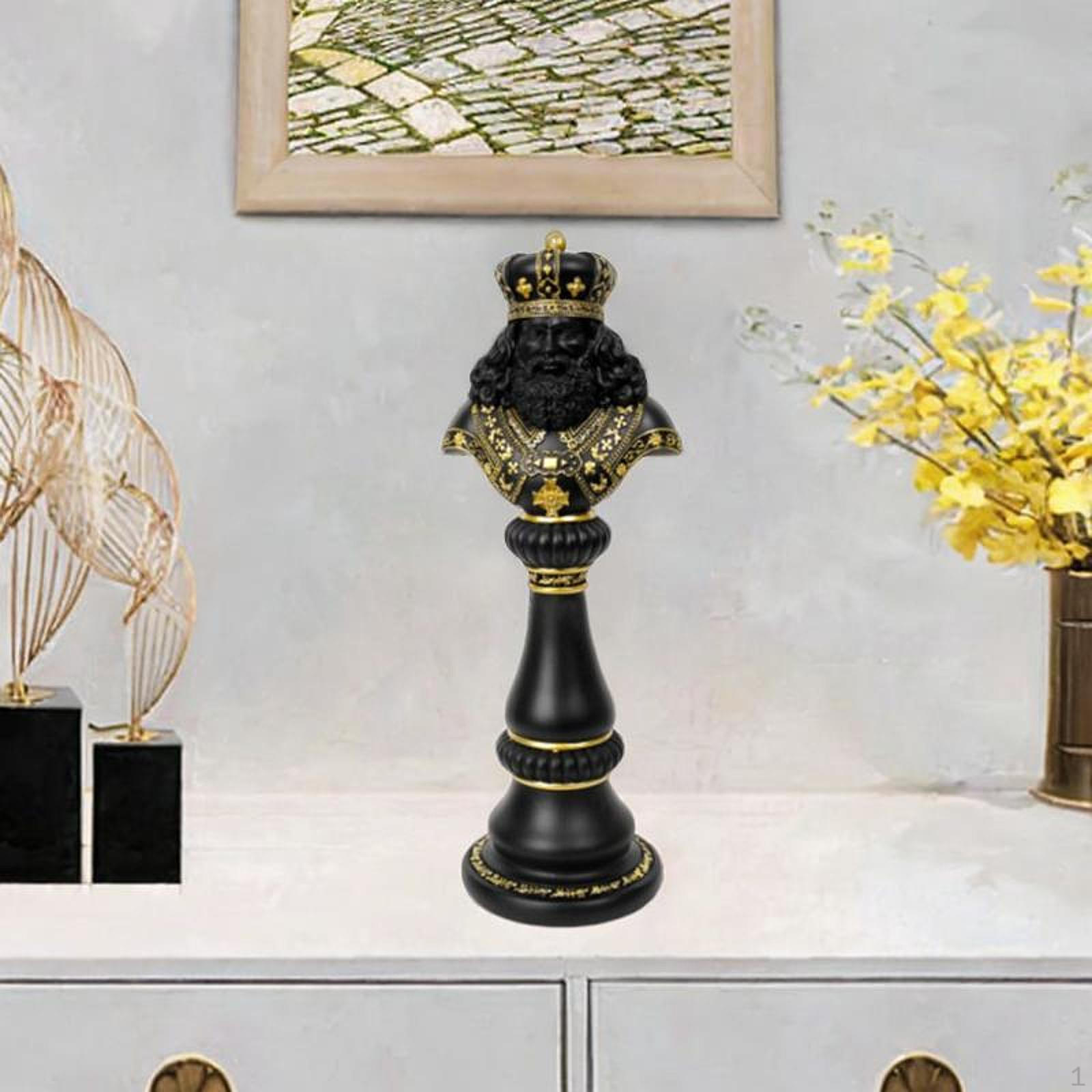 

Шахматные фигуры Статуэтка из смолы Ремесло Художественные шахматные фигуры Орнамент Настольный для стола King
