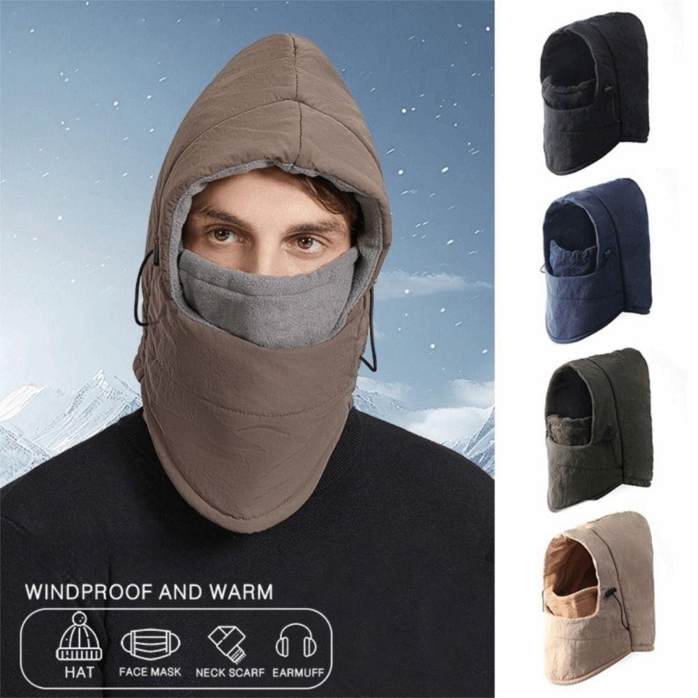 Keep Warm Plush Pullover Hat Breathable Face Guard Neck Warmer New Winter Warm Hat Winter Weather