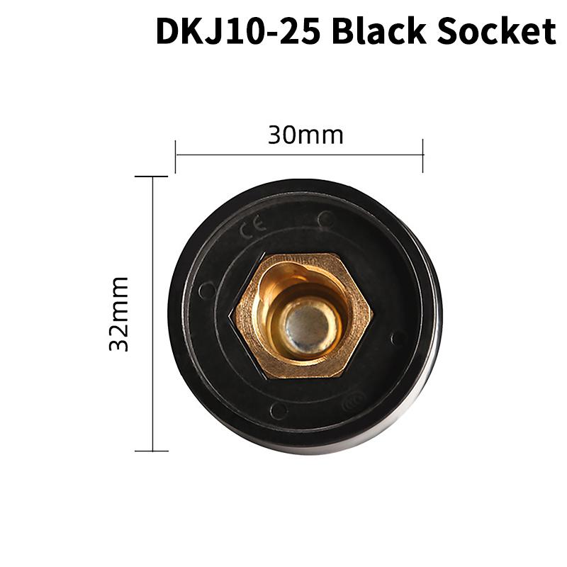 Dkj10-25 European Welding Machine Cable Welding Cable Connector Quick Fitting Male Female Cable