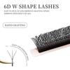 Goddess Double 3D/4DW Shaped Eyelash Extension  6DW 8D W Lashes Hand made Natural Soft  Premade Volume Fans Makeup