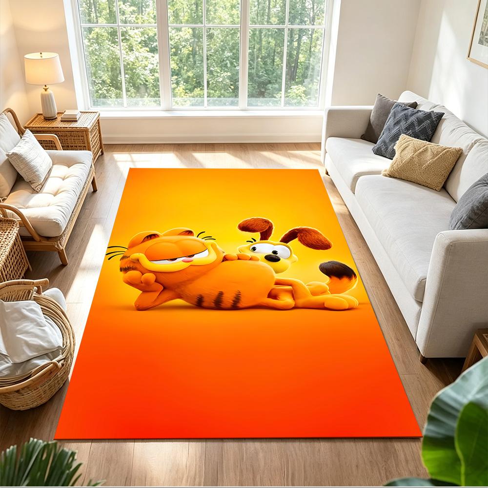 Garfield's Playful Adventures Non-Slip Home Carpet Design for Office Decor Living Room Bedroom Gift