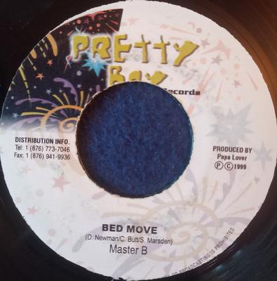 7-Zoll Schallplatte MASTER B - Bed Move NONE Pretty Boy Reco 1999 Jamaika Reggae, Ska & Dub Gebraucht