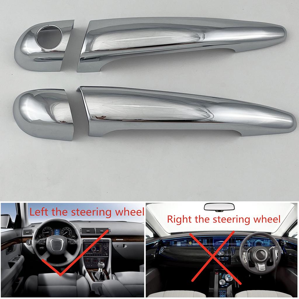 Yifei ABS Chrome Car Accessory For BMW E46 330 330ci M3 1996 - 2005 Door Handle Bowl Cover Trim Paste Style Left-Hand Drive