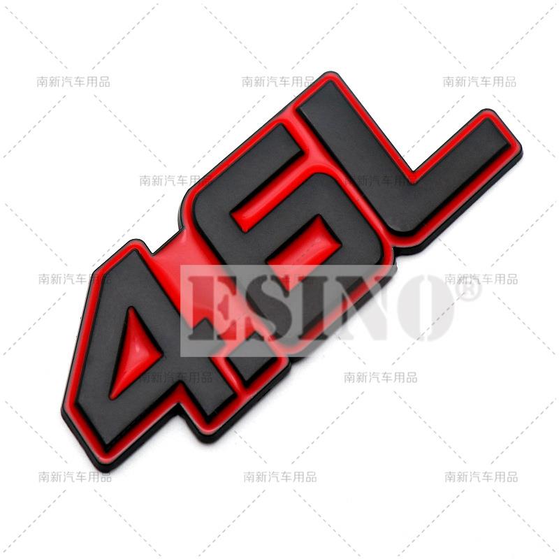 Car Styling 3D Metal Chrome Zinc Alloy Adhensive Emblem 3.0L 3.5L 4.0L 4.6L 4.7L Body Trunk Fender Badge Accessory