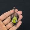 Stichtite Handmade Gemstone Pendant, 999 Copper Wire Wrapped Pendant Antique Jewelry, For Engagement Gift