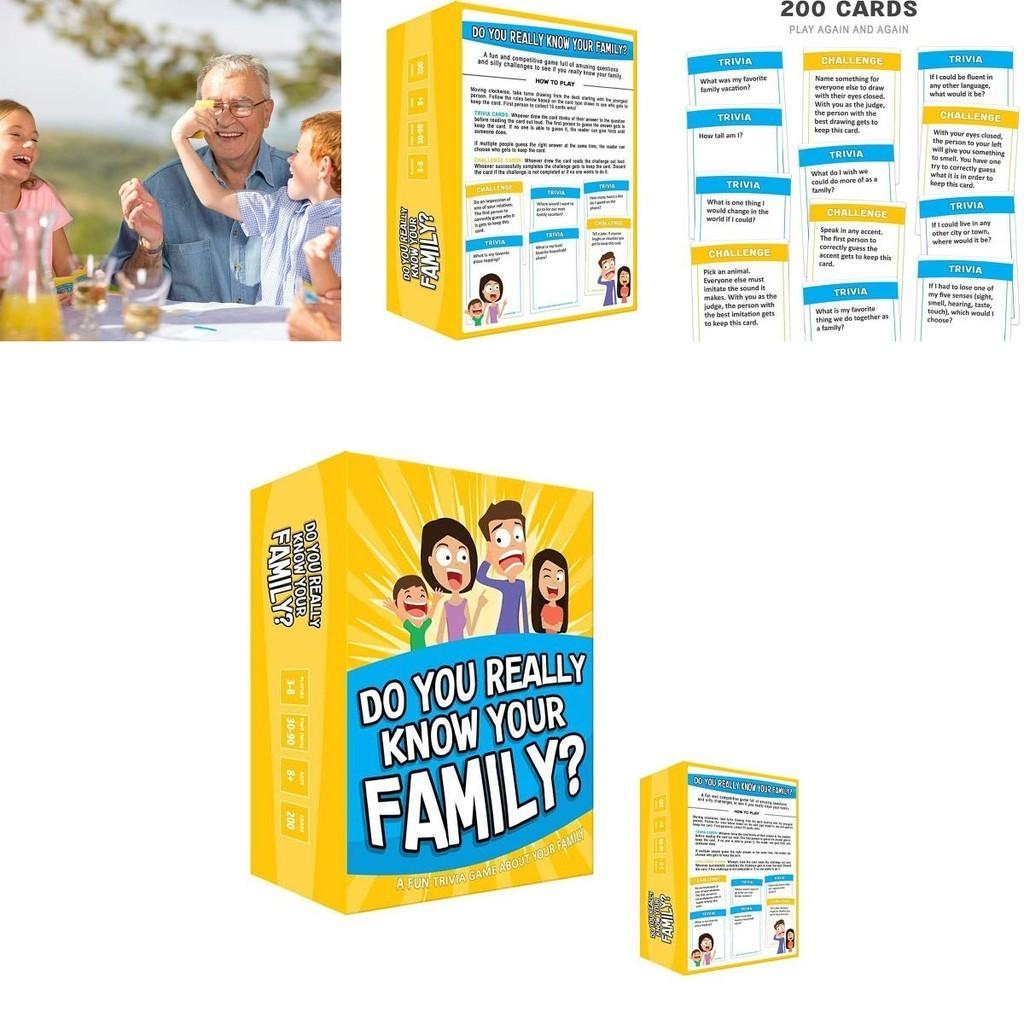 Genuinedo You Really Know Your Family Educational Board Game For All Ages