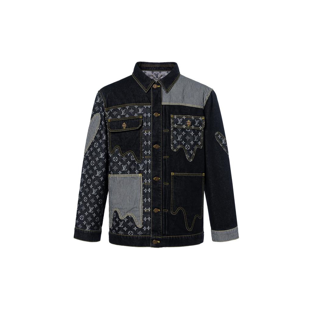 Louis Vuitton Denim Jacket Men's Black 1A9K64