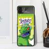 Cartoon R-Rugrat Phone Case For Samsung Galaxy Z Flip 7 Flip7 Zflip 6 Flip6 5 Flip5 4 Flip4 3 Flip3 5G Fundas Black Cover Galaxy
