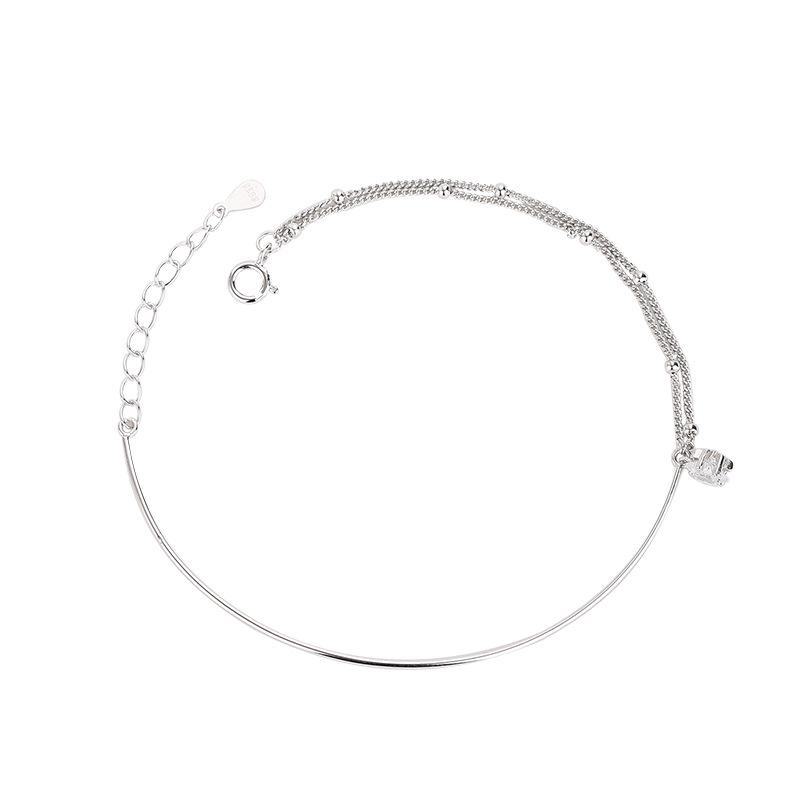 S925 Sterling Silver Double-Layer Zircon Star Bracelet