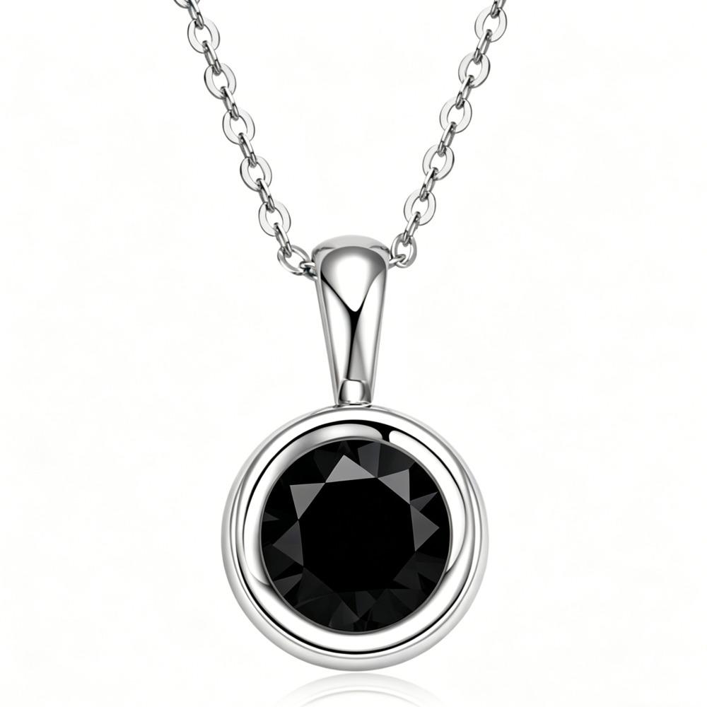 8mm S925 Sterling Silver Clavicle Chain Minimalist Luxury Moissanite Necklace Unique Stylish Moissanite Pendant D VVS1 Fine Jewelry For Women