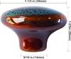 Vintage Round Cabinet Knobs Glazed Ceramic Round Knobs for Dresser Drawer, Antique Drawer Pull for Home Decor Door Handles