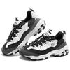 Skechers DLites 1.0 Comfortable Fashion Durable Low-Top Dad Shoes Women Sneaker Black White 150555-BKW