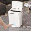 Cubo de Basura Inteligente de Inducción Automática - Cubo de Almacenamiento de Lujo a Prueba de Olores sin Contacto para Baño