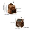 Handcrafted Wooden Feedback Box Featuring Lockable Slot Removable Writing And Storage Compartment For Office Decoration