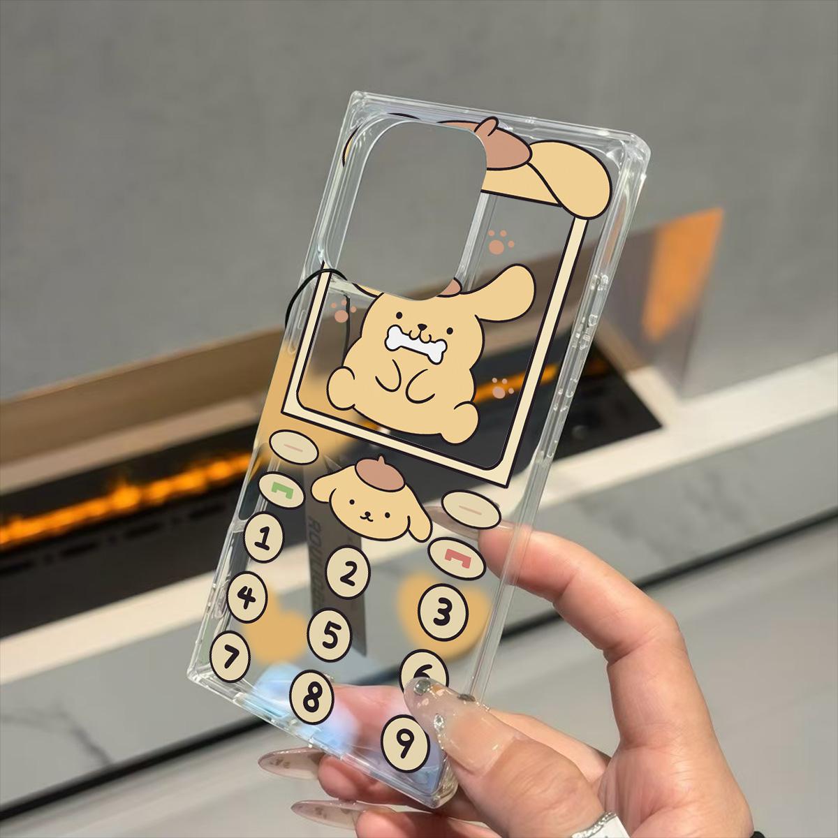 

Прозрачный квадратный чехол-трубка для защиты iPhone 11 15 Plus 16 ProMax 13 14 Pro Max 12, защита от окисления, чехол с рисунком собаки iphone 16