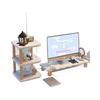Curved Edge Desktop Monitor Riser Stand with Storage