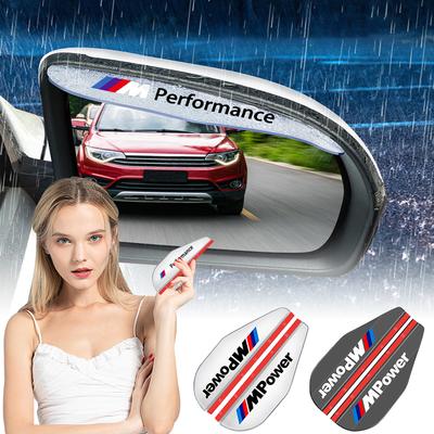 2 Stück Auto Rückspiegel Seitenansicht Regenabweiser Sonnenblende Augenbrauenschutz Für 50th F30 F10 E90 F20 E46 E60 E70 E39 E36 E87 X6 E30 E34 X7