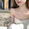 Female Bow Double Layered Niche Necklace
