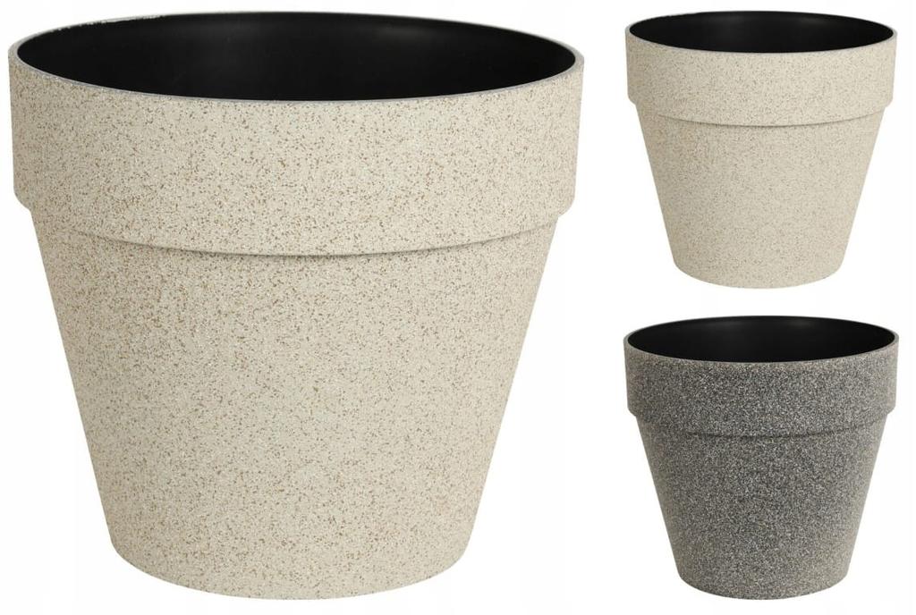 Round Plastic Flower Pot 22 Cm