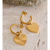 Eetit Fashion Stainless Steel Heart Drop Dangle Earrings for All Occasions Valentine's Day Gift Charm Classic Jewelry Rust Proof