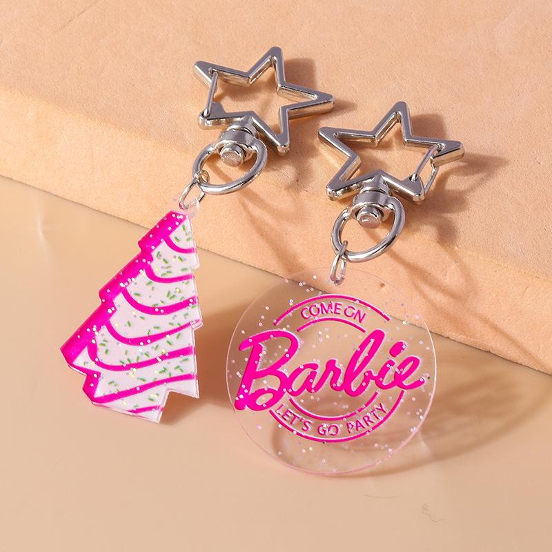 Cute Resin Cowboy Boot Hat Keychain Pretty Girl Key Ring Pendant for Women Handbag Decor DIY Handmade Kid's Jewelry Gift